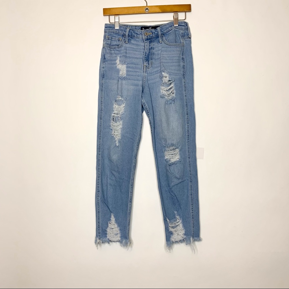 Womens Jeans Hollister High-Rise Slim Straight 3R Vintage Stretch Denim 13x35”